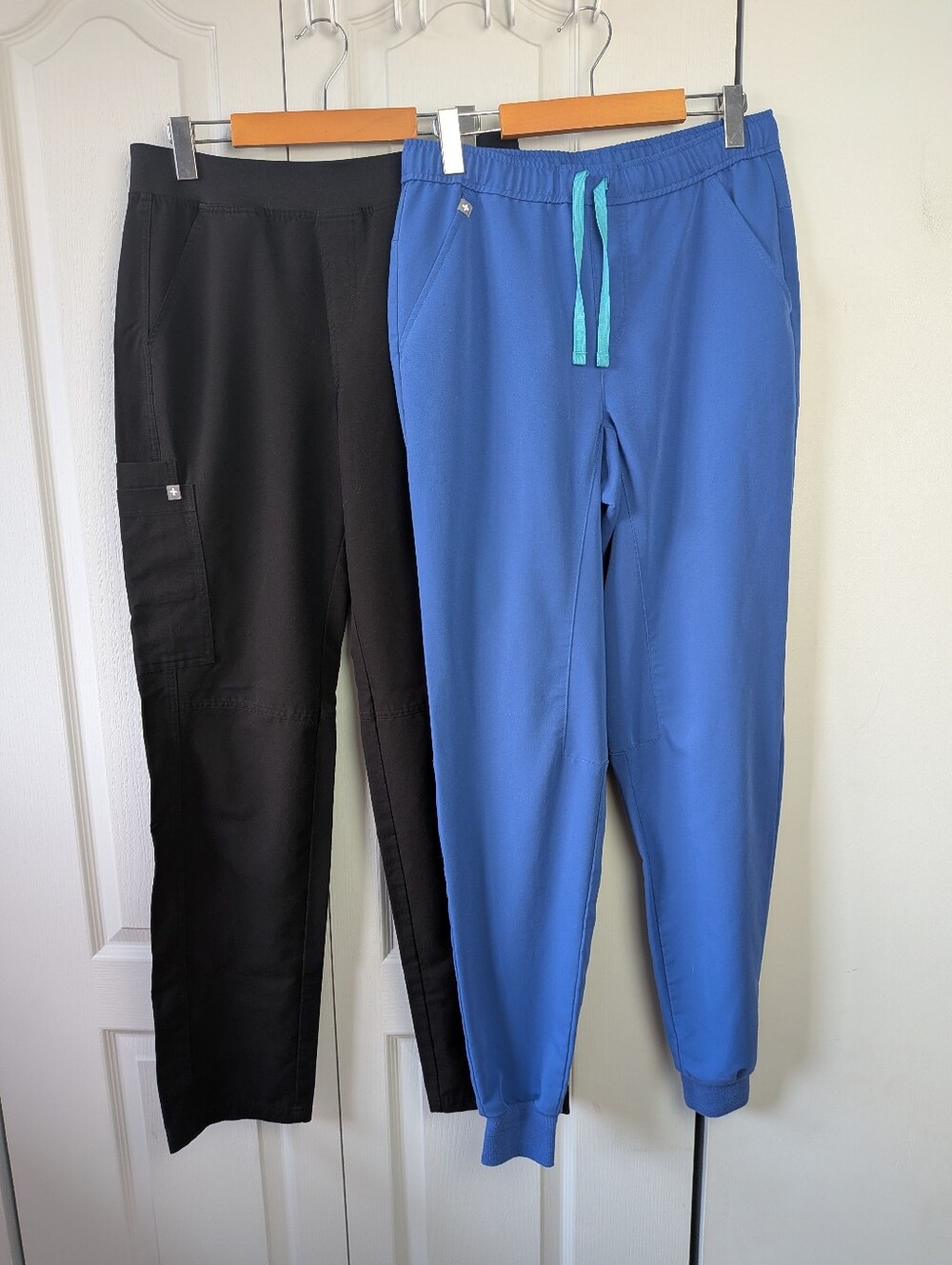 BUNDLE FIGS 2 Scrub Pants Size Small Tall Men Black And Blue Color Nurse Medical